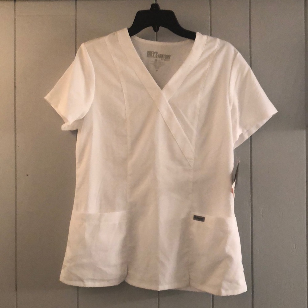 White Scrub top